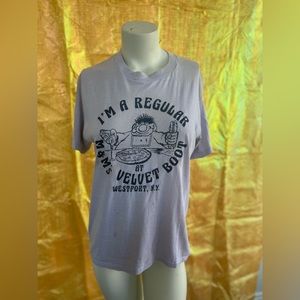 Vintage Velvet Boot TShirt Size L